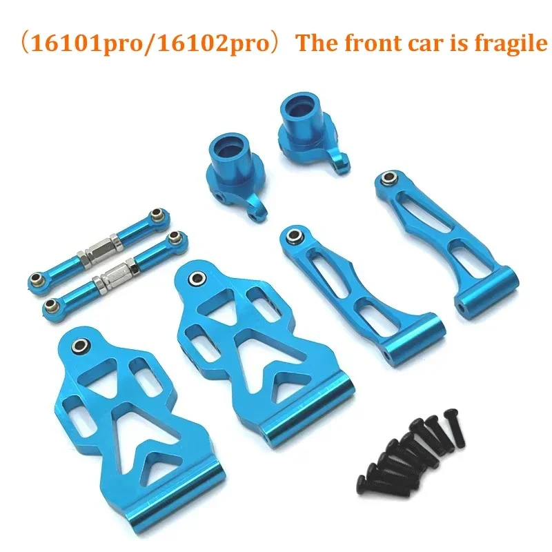 16101 PRO 16102 RC Car Metal Upgrade Parts Steering Motor Shock Absorber Steering Cup Swing Arm Drive Shaft Gear Screw Parts 6