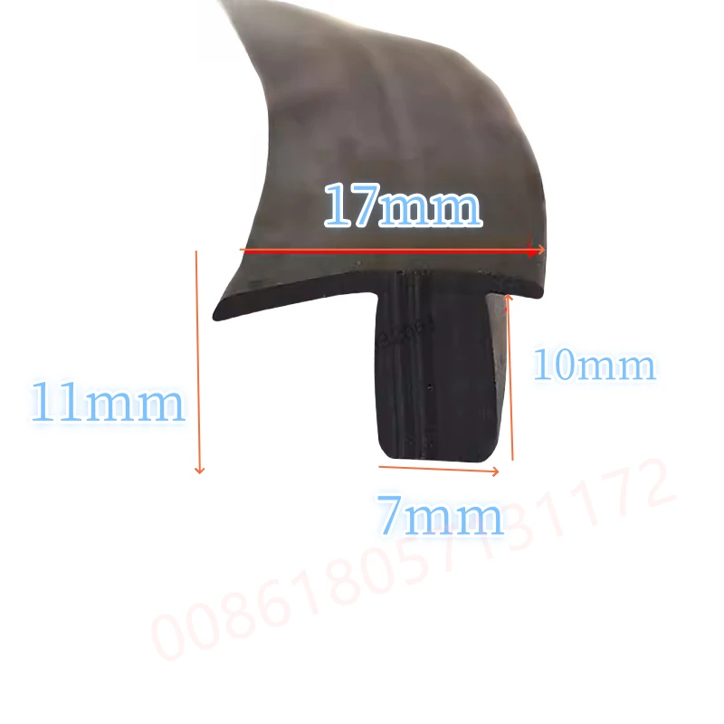 Description Picture 6 of itemRubber T Strip Gap Cover Edge Encloser Shield Wall Panel Cable Solar Photovoltaic Panels Machine Sealing Strip Black