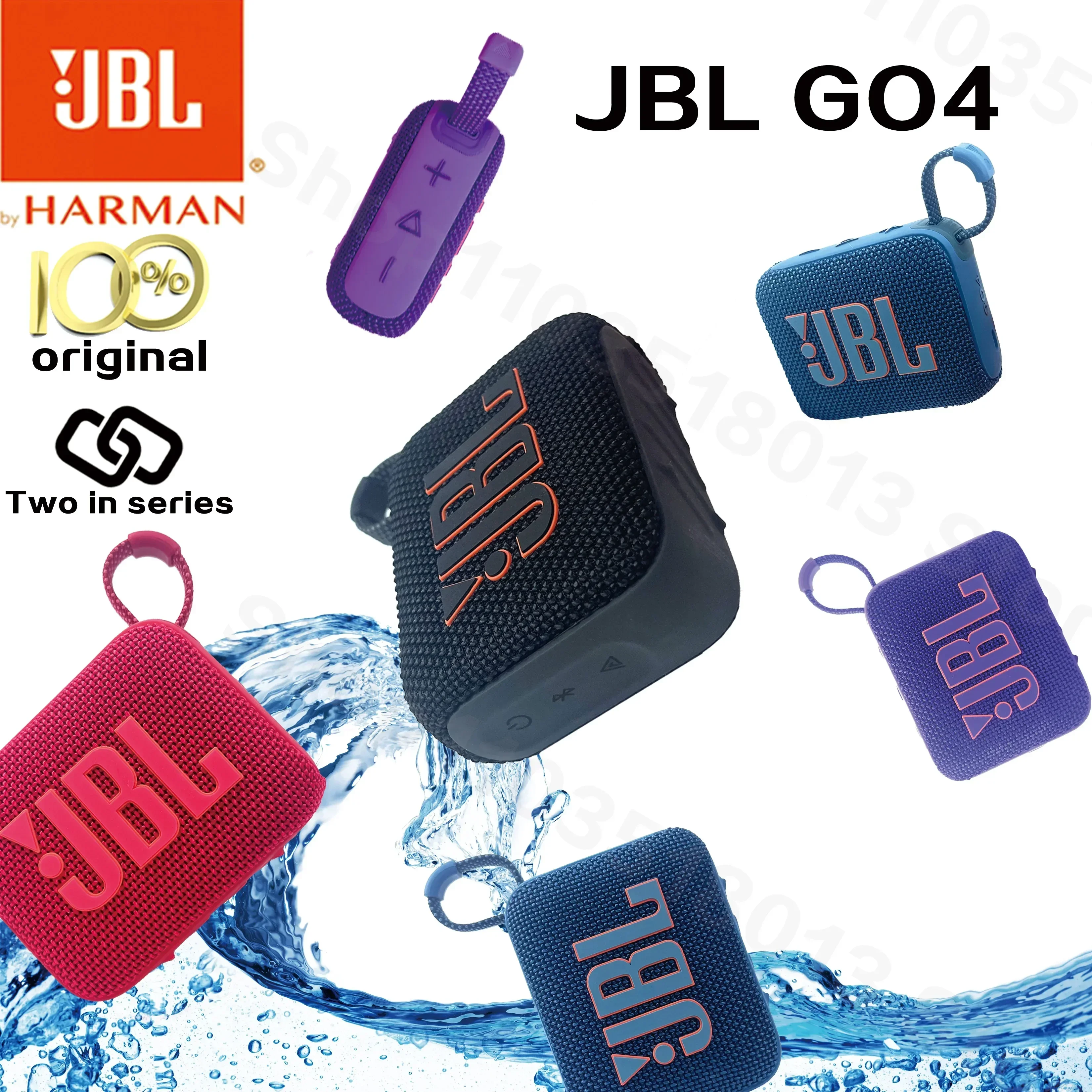 JBL GO4 Music Brick 4th Generation Bluetooth Speaker Outdoor Portable Speaker Computer Audio Support serial connection bluetooth speaker