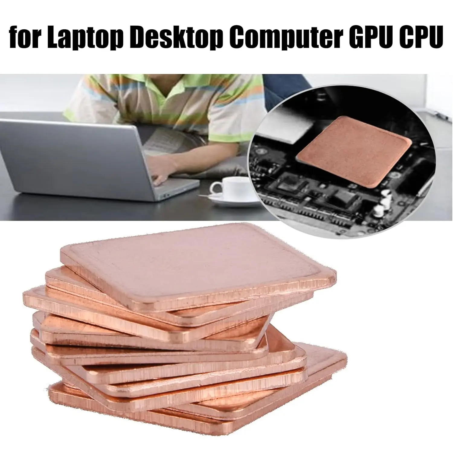 10-Pack Copper Heat Sink Thermal Pads for Efficient Cooling Solutions