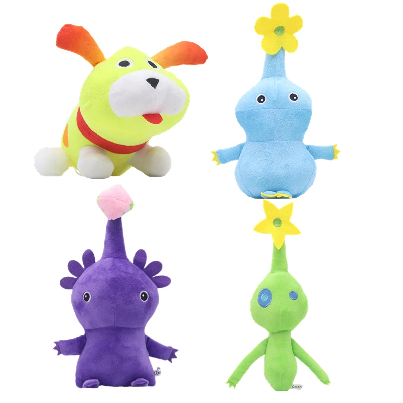 

20-30cm New Pikmin Plush Stuffed Toys Yellow Red Blue Flower Leaves Bud Cartoon Soft Doll Pendant Kids Birthday Gifts Xmas Decor