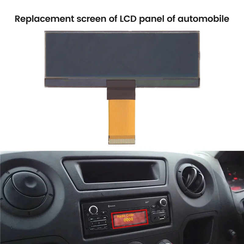 Dashboard LCD Display for Mercedes Citan Renault Kangoo II Duster Captur Pulse Symbol 3Rd-Gen Car Stereo Screen Glass