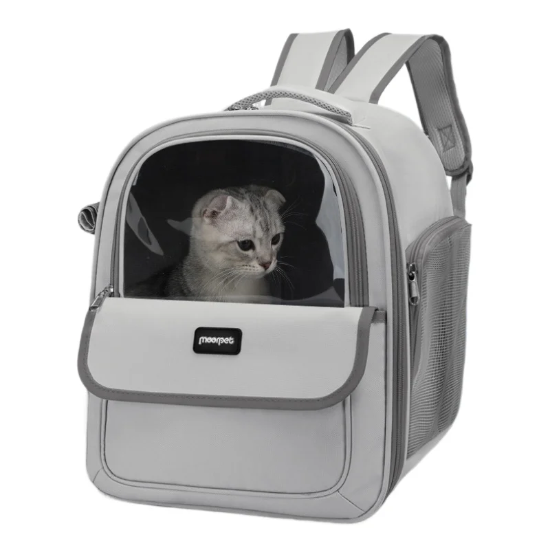 

Сумка для кошки, сумка для домашнего питомца, переносной рюкзак для домашних животных на выход, дышащая сумка с боковым отверстием, большое пространство, дорожная сумка для кошки