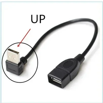 CYILPR Câble D'extension USB 2.0 En Silicone Flexible Mâle Vers Femelle - Câble D'extension Coudé Supérieur/bas/gauche Et Droit