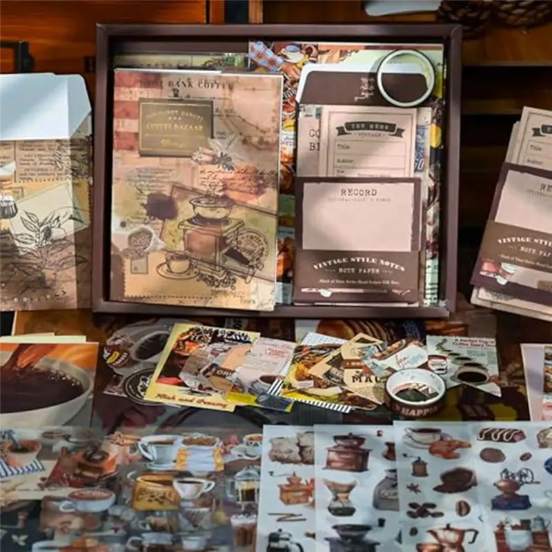 【스크랩북킹 키트, 빈티지 컬렉션, 불렛 스크랩북킹 재료, 플래너 DIY 아트 공예품에 적합】