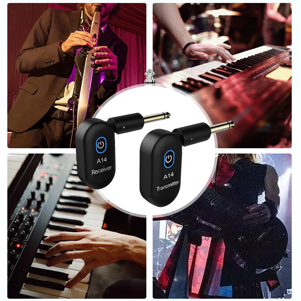 Wireless Guitar System 2.4G Real Time Audio Transmitter Receiver