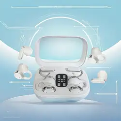 Premium Bluetooth 5.4 Wireless Earbuds with HiFi Sound & Noise Cancelling Technology (White Set)