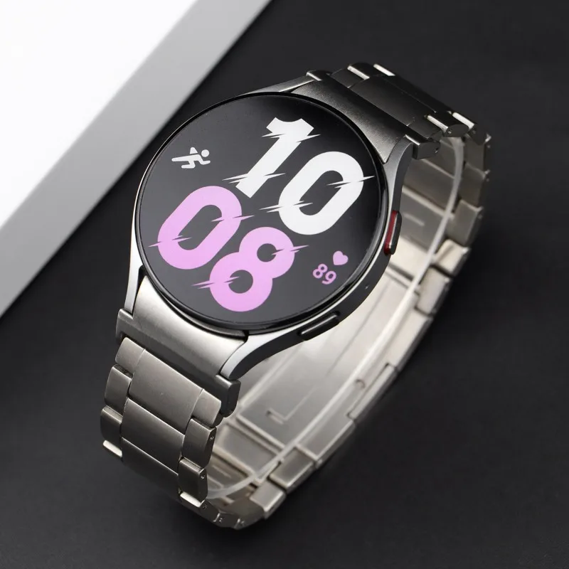 

No Gaps Titanium Strap for Samsung Galaxy Watch 4 5 6 40mm 44mm 6 4 Classic 43mm 47mm 42 46mm Watch 5Pro 45mm Quick fit Bracelet