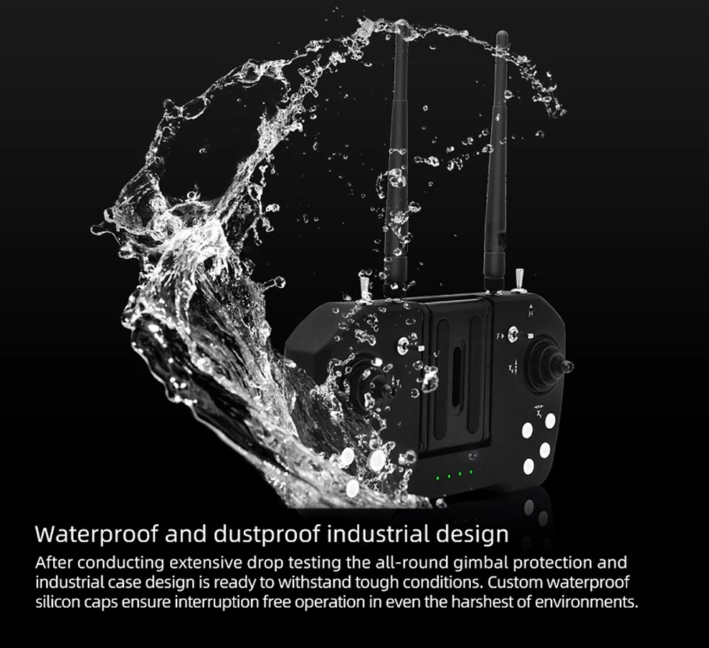 JIYI K++ K3A Pro Flight control Skydroid T12 Remote Control with Three-body Camera for agricultural drone remote control kit 15 all-round gimbal protection and industrial case design is ready to withstand tough conditions