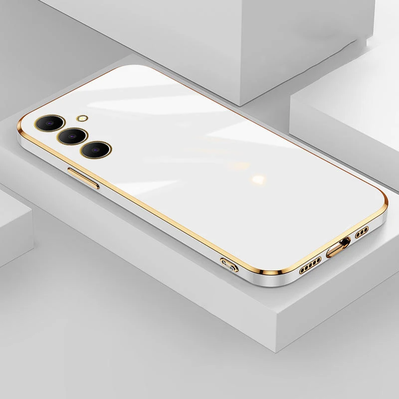 thumbnail image 1 of Case For Samsung Galaxy A05S A14 A15 A05 A04 A52s A04S A24 A25 A34 A54 A52 A13 A32 A23 Luxury Plating Soft Silicone Phone Cover, 1 of 5