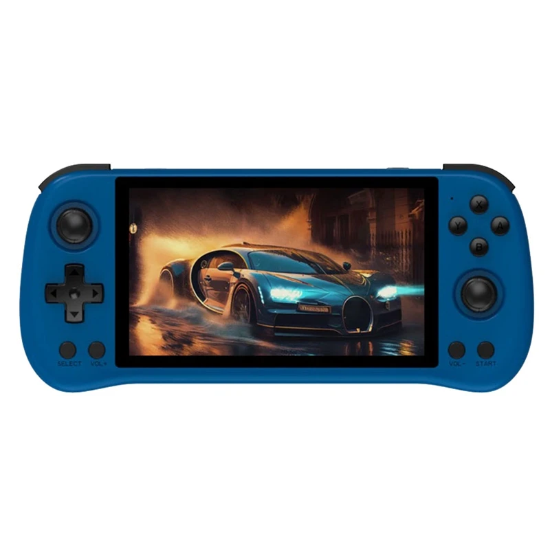 

HOT-For POWKIDDY X55 Retro Game Console 16G+64G RK3566 5.5 INCH 1280X720 IPS Screen Open-Source Linux Handheld Video Console