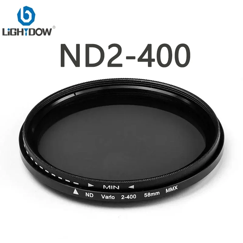 ND2-400 Fader Variable Adjustable ND Filter 49 52 55mm 58mm 62mm 67mm 72mm 77mm