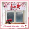 3 Pack Valentine's Day Gnomes Windows Valances St. Patrick's Day Easter Window Toppers Valances for Kitchen Bedroom Living Room 4