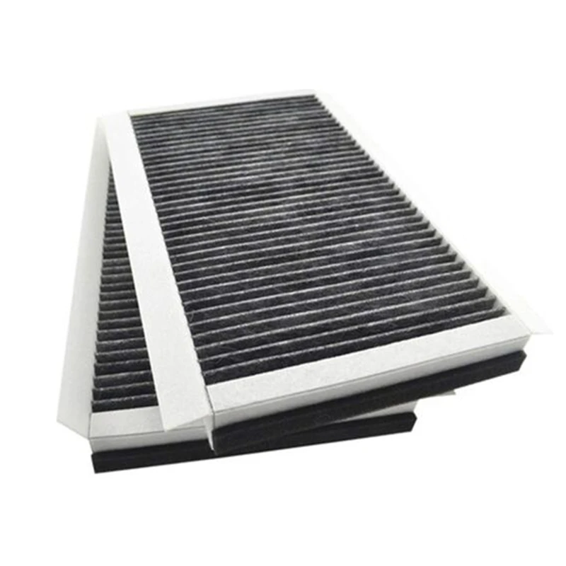 2Pcs Cabin Air Filter Activated Charcoal 64319171858 64316935823 for 2007-2010 BMW 5 6 E60 E61 E63 E64 520D 523I 525I 530D 535D air filters car filter