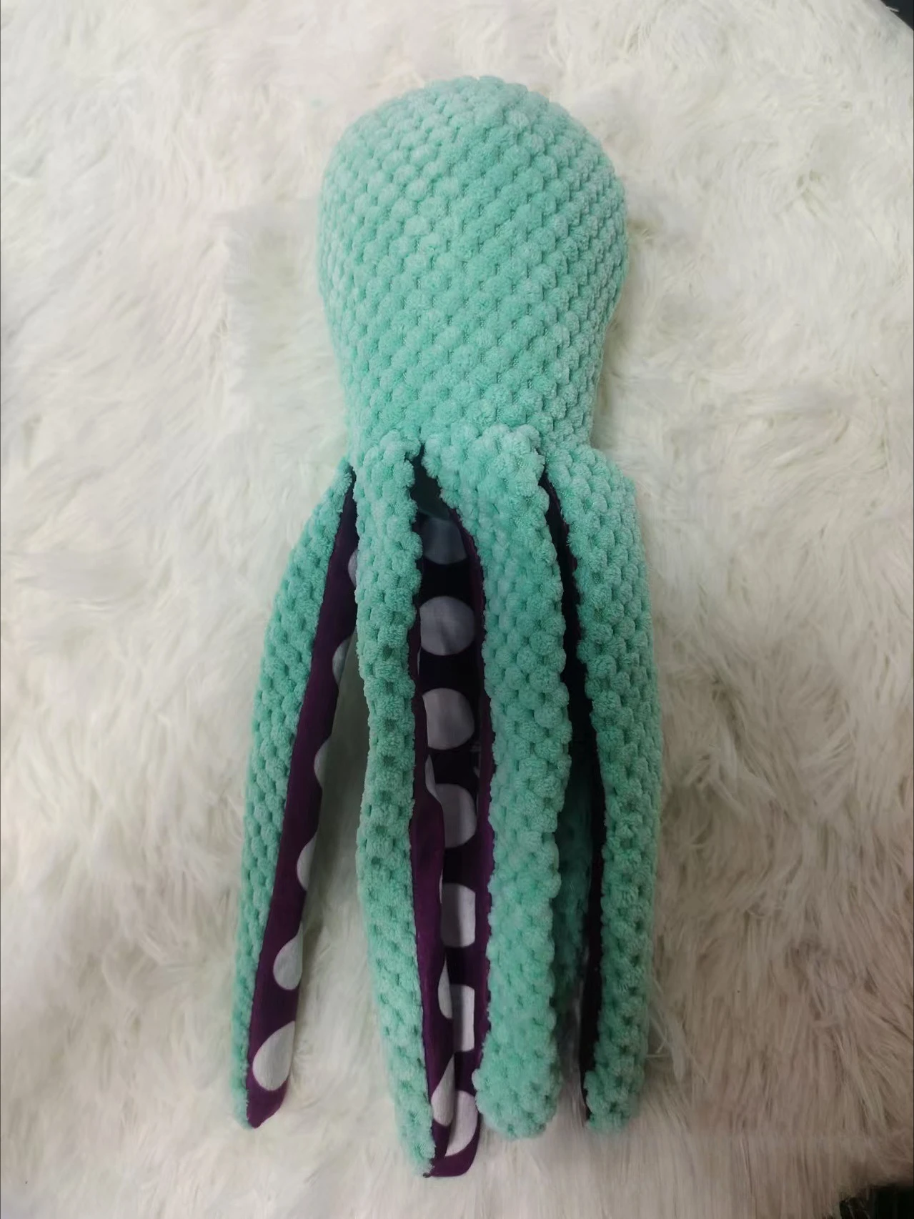 Dog pet plush octopus toy interactive sound anti-demolition home large and small dog boredom companion toy