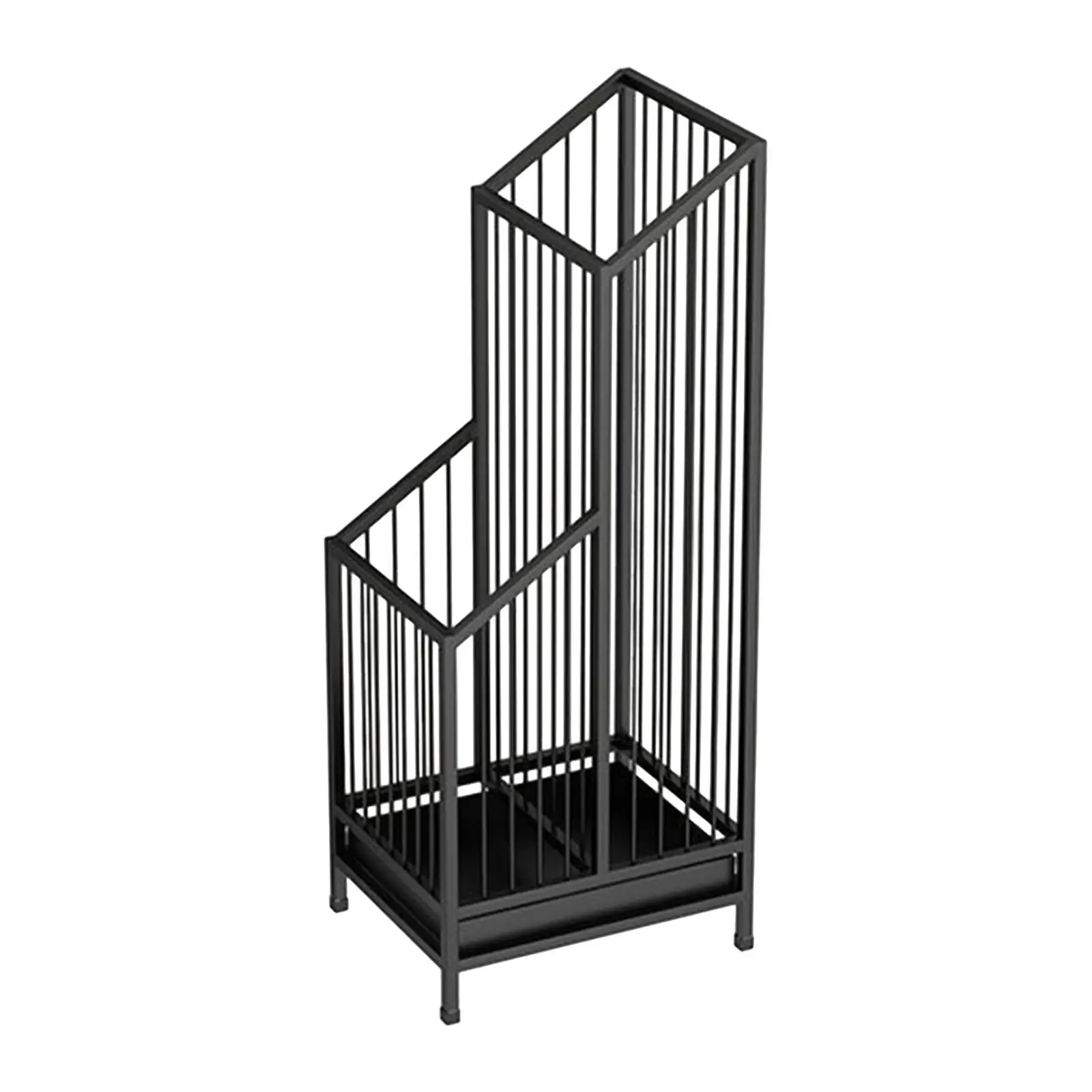 Iron Umbrella Stand Rack Sturdy Multi Purpose Free Standing Umbrella Holder for Entry Bars Indoor Outdoor Home Apartment