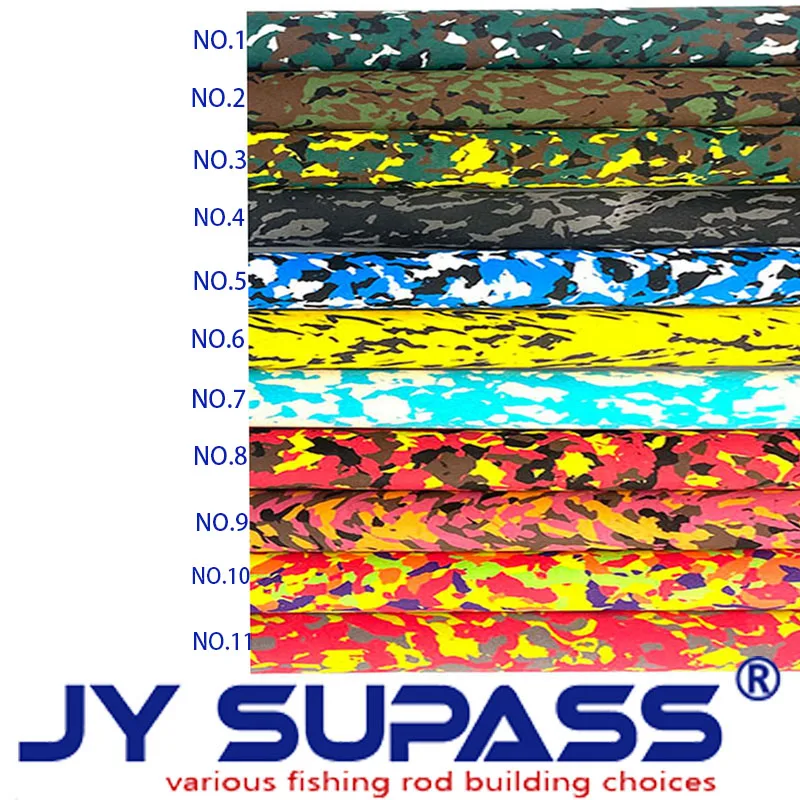 JY SUPASS Camo Handle fishing rod Handmade Grips For rod building camo EVA grips fishing rod