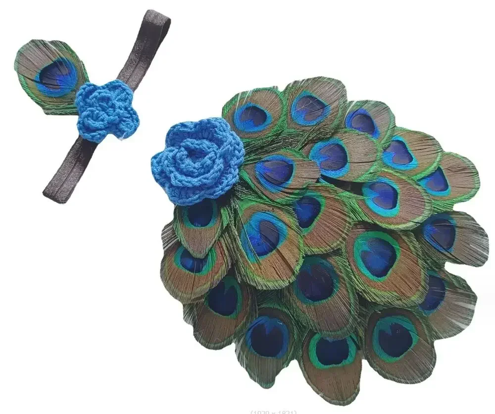 

Cute Baby Infant Clothing Set peacock Costume Photo Prop Newborn Photography Baby Hats Headwear+dress 0-6 Month