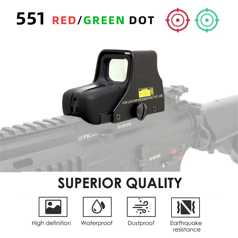 Red Dot Sight 551/552 red green dot holographic sight hunting red dot reflex sight with 20mm mount Gun Accessories