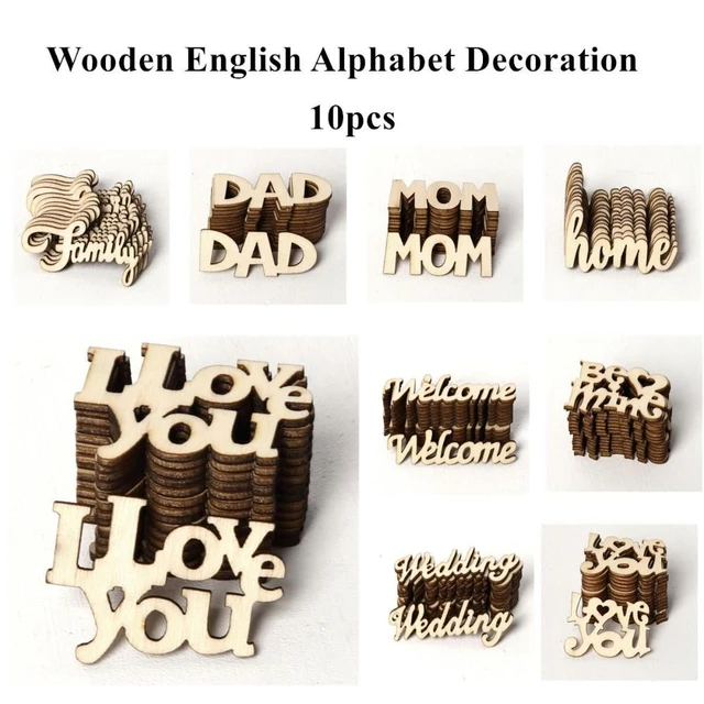 Wooden Fashion Wedding LOVE Wooden Wedding Supplies Scrapbook Scene Props  Decorations