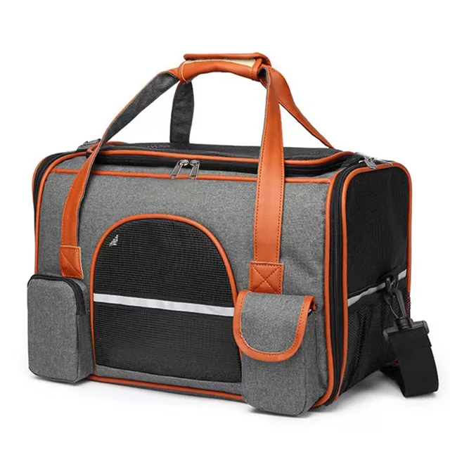 Dog Pet Carrier Bag Anti-Collapse Design Multiple Storage Pockets Cat Travel Handbag for Medium Cats, Puppy, Rabbits and Other S Dog Pet Carrier Bag Anti-Collapse Design Multiple Storage Pockets Cat Travel Handbag for Medium Cats, Puppy, Rabbits and Other S