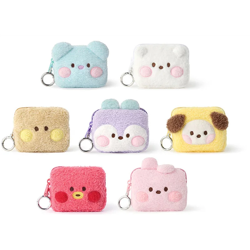 

Новинка Bt21 Kawaii аниме Cooky Mang Chimmy Tata плюшевая сумка для хранения милые Мультяшные девушки косметичка карандаш женские подарки
