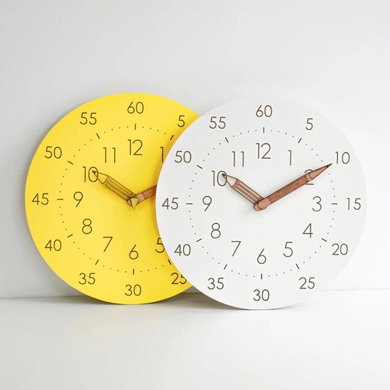 30cm/11.81inch Education Wall Clock Living Room Children Room Fashion