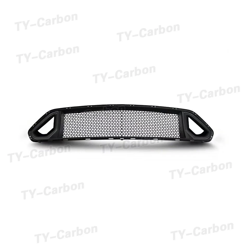 Car Grill Front Grille Plastic Replacement Bumper Hood Mesh With LED Light Auto Kit For Ford Mustang 2018-2022 RTR Style