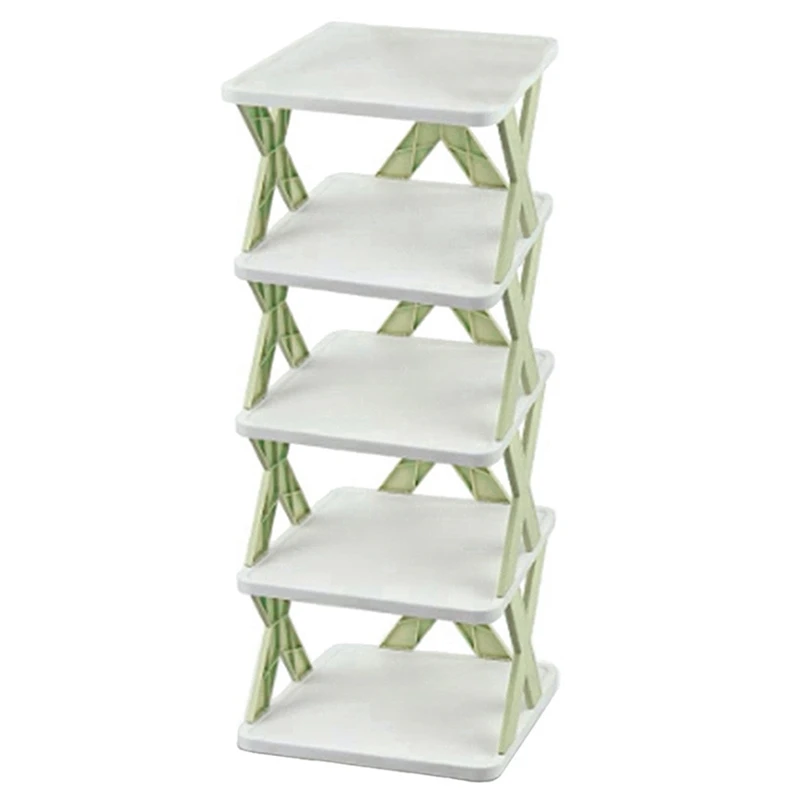 

Shoe Rack - Shoe Organizer 5 Tiers For Closet Narrow, Plastic Shoe Rack Storage Organizer For Entryway