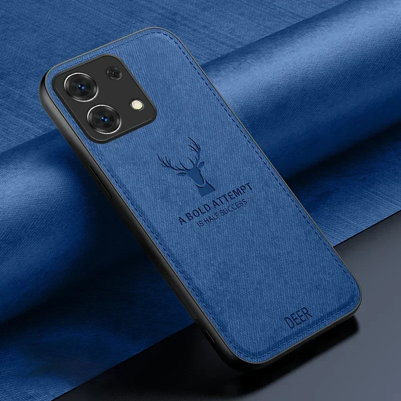 Luxury Business Fabric Deer Pattern Shockproof Case with Full Lens Protection
