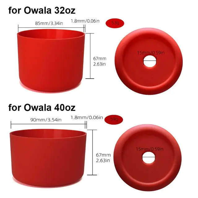 1Pcs Soft Silicone Boot for Owala 24oz 32oz 40oz Anti-Slip Protective Sleeve Boot Bottom Base Water Bottle Accessories 5