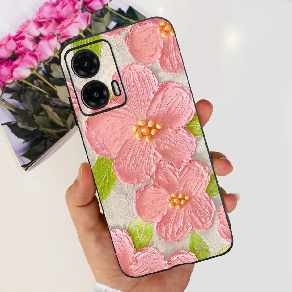 Cute Cartoon Cat Butterfly Soft Silicone Bumper Protective Phone Case