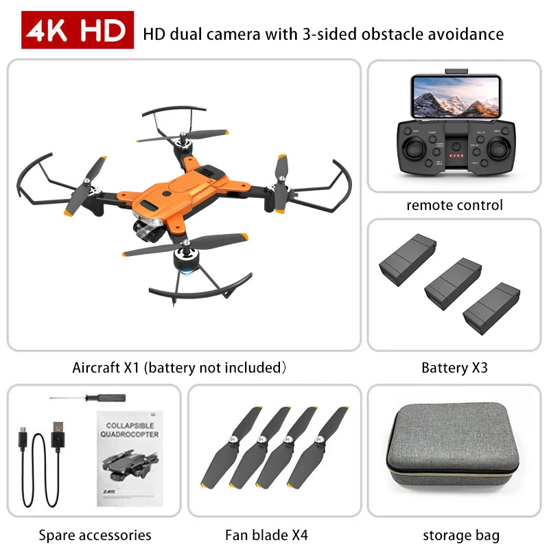 toy helicopter price 2022 New S819 Drone 4k Profesional HD Pair Camera With obstacle avoidance Brushless Motor Foldable Quadcopter Helicopter Toys helicopter remote control helicopter RC Helicopters