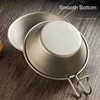 Portable 300ml Outdoor Camping Picnic Tableware Folding Pure Sierra Titanium Cup 6