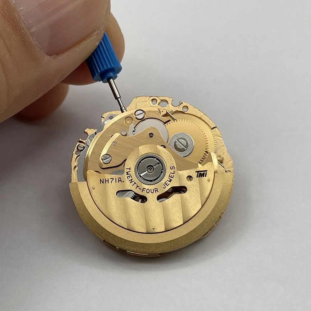Genuine Gold NH71 NH71A Automatic Mechanical Movement Japan