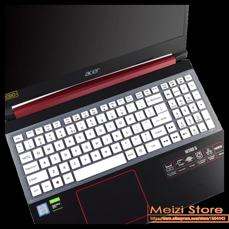 Silicone Laptop Keyboard Cover skin for Acer Aspire Nitro 5 AN515-55 AN515-54 AN515-44 AN515-44 15.6-inch Predator Gaming