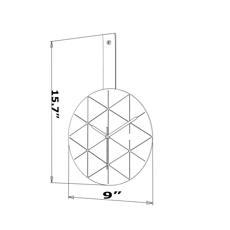 Minuet Wall Clock Black Features