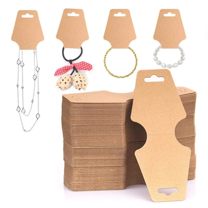 50pcs Paper 12x5cm Display Card Jewelry Stand Tag For Necklace Bracelet ...