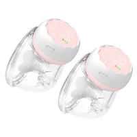 Wearable Breast Pump Hands Free Electric Breast Pump for Breastfeeding 4 Modes 12 Suction Level Low Noise Built-in Battery 1