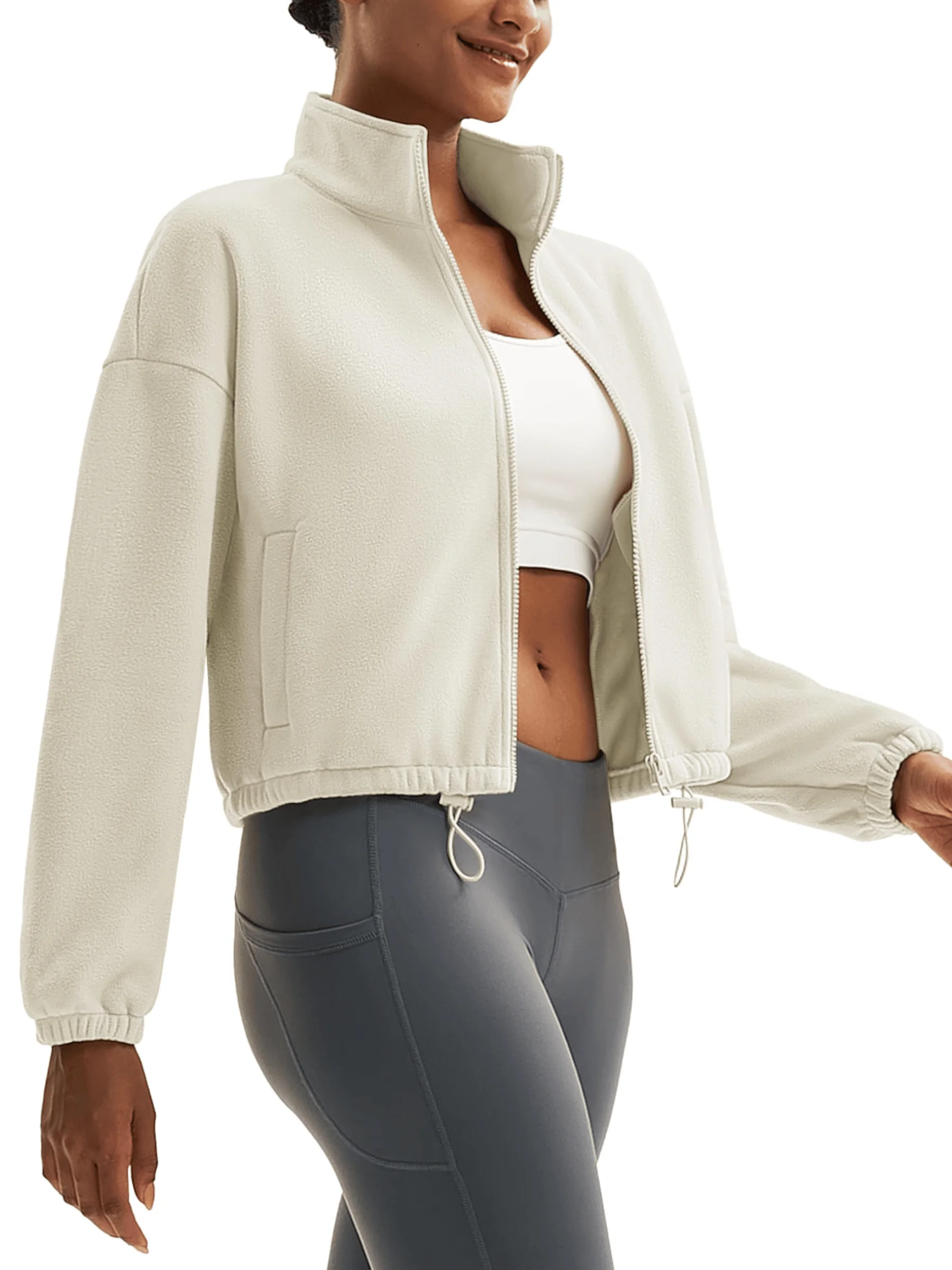 Winter Fleece Cropped Jacket