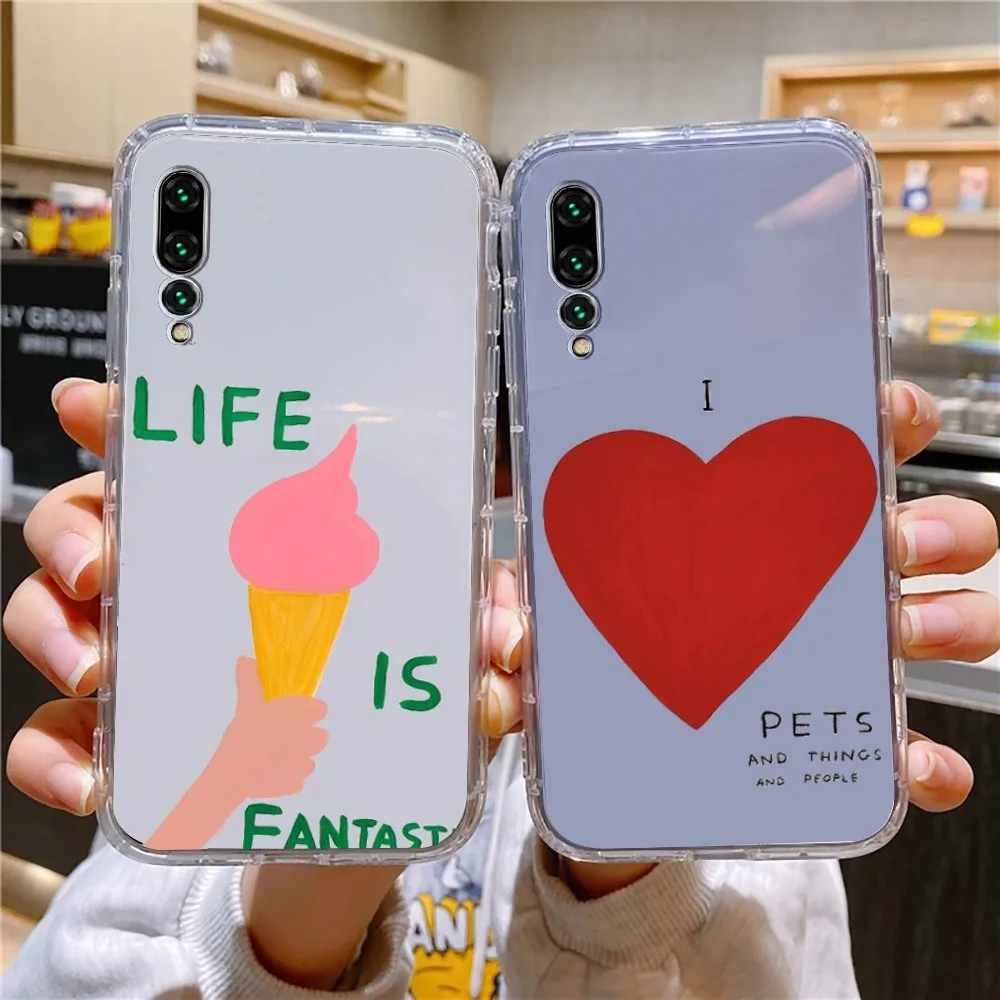 Custodia Per Telefono David Shrigley Visual Arts Per Xiaomi 11 Redmi Note 11 5G 8T 9A 9 10T Note8Pro Note9 12 Custodia Trasparente Sultra
