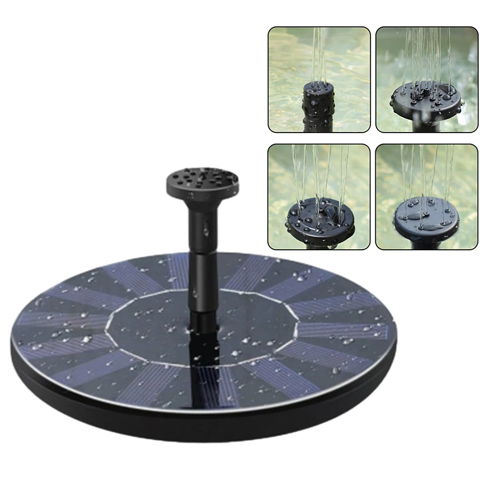 Solar Fountain, Solar Fountain Pump, Water Fountain, Garden Pond Fountain, Solar Water Pump, Bird Bath, Bird Bath Supplies Solar Fountain Floating Pump with 6 Nozzles for Bird Bath Garden Pool Pond Outdoor