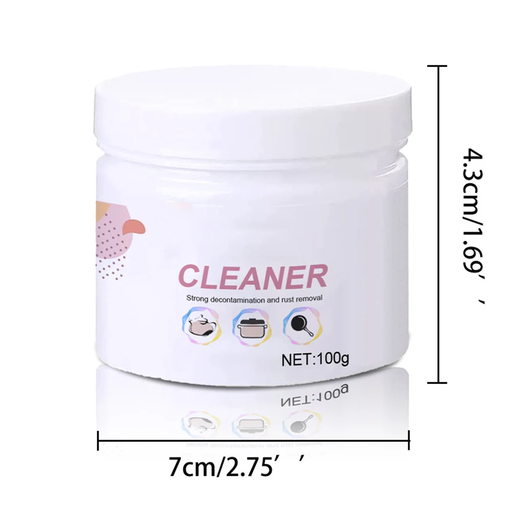 Household Cleaning Powder Multipurpose Efficient Cleaning Oil Stain Stove Faucet Range Hood Ceramic Tile Cleaner Kitchen