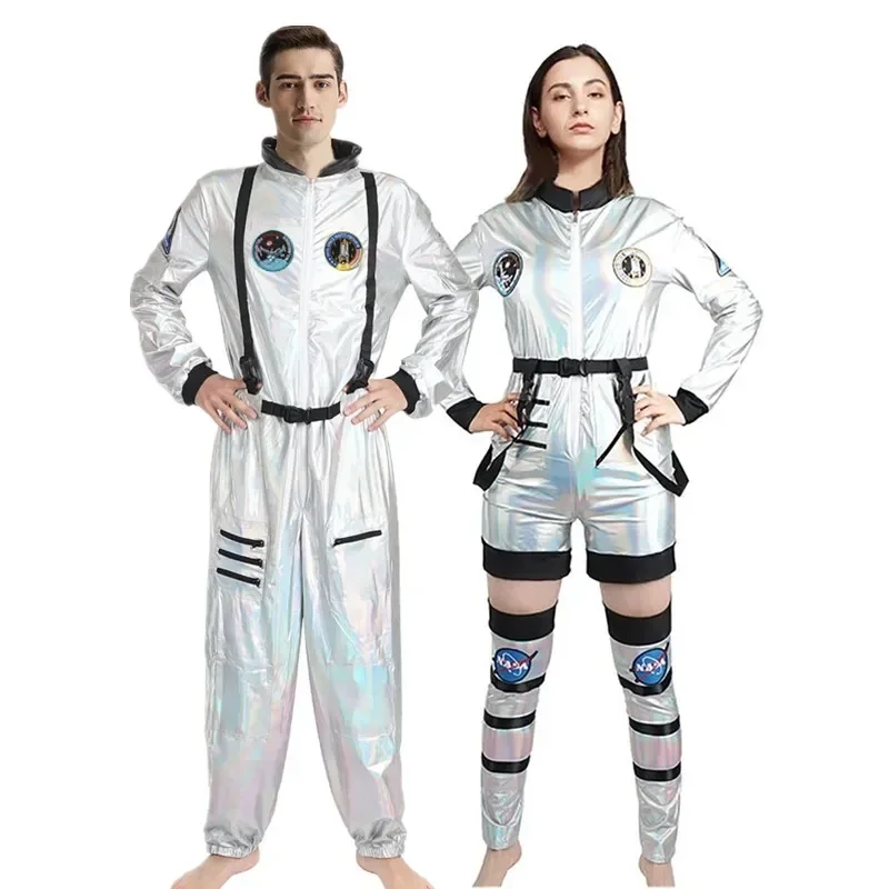 

Halloween Alien Astronaut Spaceman Cosplay Costume Masquerade Pilot Spaceman Couple Jumpsuit Family Group Matching Dress
