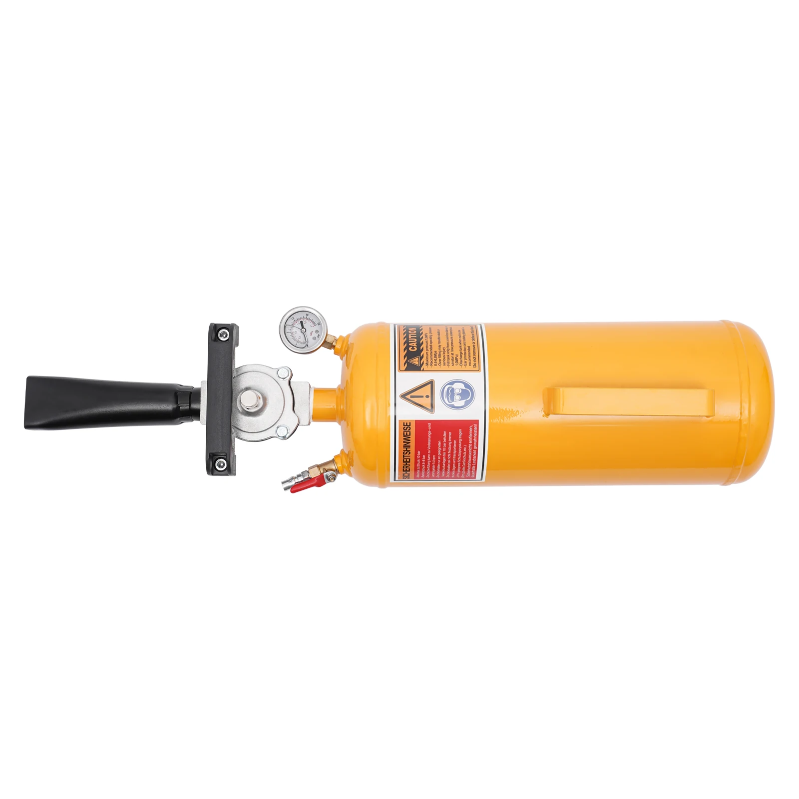 8L Luftreifen-Schlauchfüller für Motorräder und Elektrofahrzeuge mit Schnellbefüllung, Druckmesser und Sicherheitsventil – Detail 9