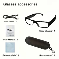 Portable Transparent Glasses with Camera Outdoor 1080P Sport Mini Camera Shooting HD Video Recorder Glasses Driving Bike Riding 6