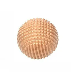 Solid Wood Massage Ball for Muscle Relief and Grip Enhancement (Wood color)