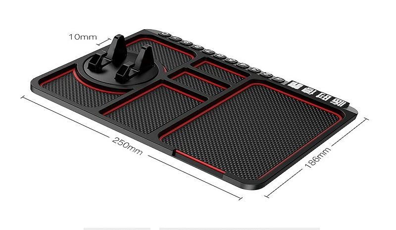 Silicone Car Anti-Slip Mat Auto Phone Holder Sticky Anti Slide Dash Phone Mount Parking Number Card Car Pad Mat
