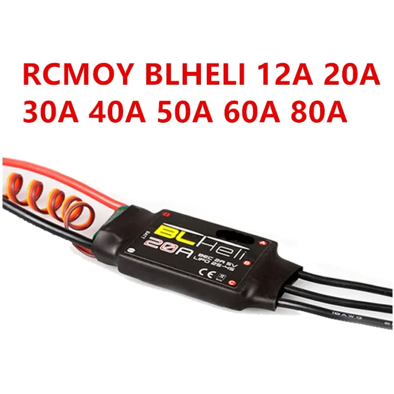

Esc 80A 60A 50A 40A BLHeli UBEC 3A/5V 2S-6S мультироторный Дрон бесщеточный контроль скорости