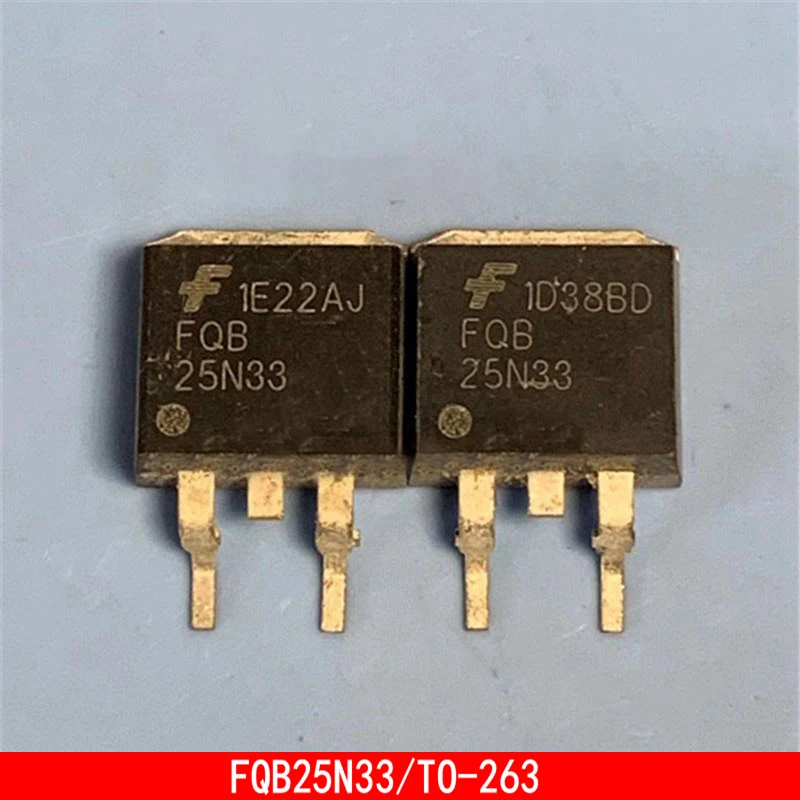 1-10PCS FQB25N33 TO-263 MOSFET power stabilized triode transistor 5pcs lot original irfb3077 power mosfet n channel 75v 120a 370w through hole to 220ab irfb3077pbf high speed power switching